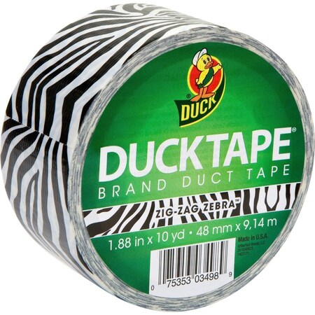 Duck Brand Brand Printed Design Color Duct Tape, Zebra DUC1398132RL
