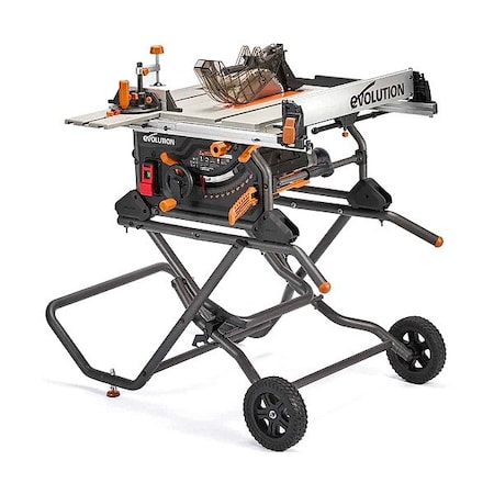 Evolution Power Tools Table Saw, 10 in dia., 15 A, 110V AC R10TBLX
