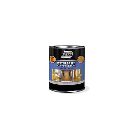 Deft Waterborne Wood Finish Gloss Clear Water-Based 1 qt Clear DFT257/04