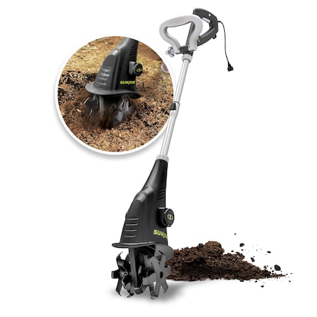Sun Joe Electric Garden Cultivator, 6.3-Inch, 2.5 Amp, Green TJ599E