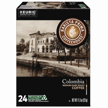 Barista Prima Coffeehouse Colombia K-Cups Coffee Pack, PK24 PK 6613
