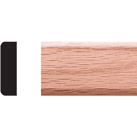 House Of Fara 3/8'' W.x1-1/4'' H.x7 ' L. Solid Red Oak Stop Molding 9565
