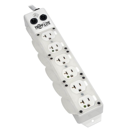Doomsday Medical-Grade Power Strip, 6 20A Hospital-Grade Outlets, 7 ft. DO329195