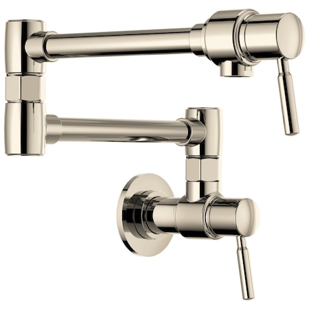 Brizo Brizo European: Linear Wall Mount Pot Filler 62820LF-PN