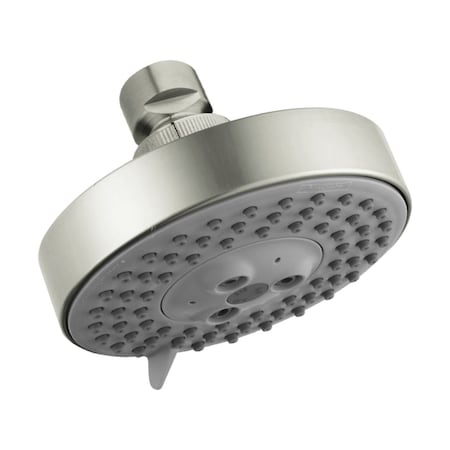 Hansgrohe Raindance S Showerhead 100 3-Jet, 2.0 GPM in Brushed Nickel 04340820