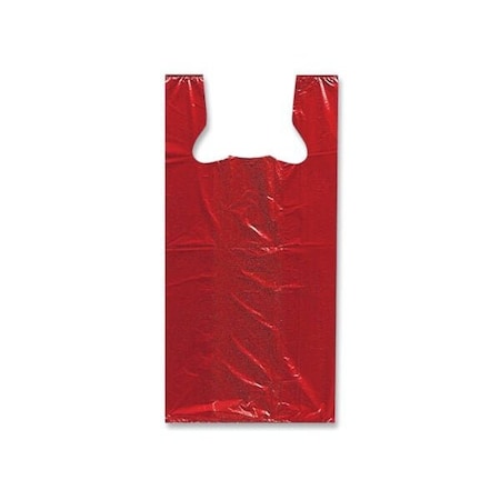 Nashville Wraps Red Recycled Plastic T Sacks, Small 7x5x15, .60 mil, 1000PK TS120RE