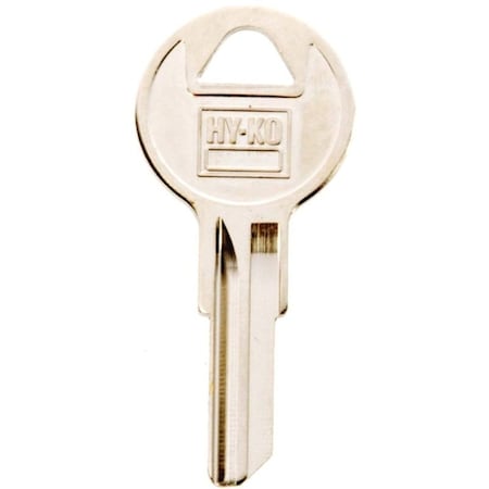 Hy-Ko Key Blank, Brass, Nickel, For: Yale Cabinet, House Locks and Padlocks 11010Y105