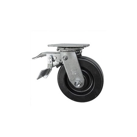 Service Caster 6 Inch Phenolic Swivel Caster with Roller Bearing and Total Lock Brake SCC SCC-TTL30S620-PHR