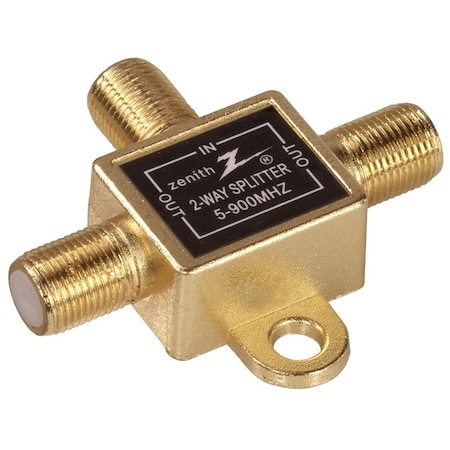 Zenith Coax Splitter, 1 Video Input, 2 Video Output VS1001SP2W