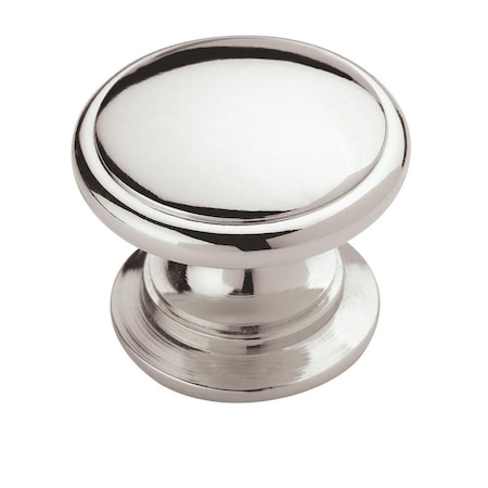 Amerock Ravino 1-1/4 inch (32mm) Diameter Polished Chrome Cabinet Knob, 10PK 10VMP5301226