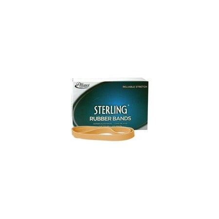 Alliance Rubber Sterling Rubber Bands - Size: #107 - 7in Length x 0.6in Width - Durable, Elastic - Natural Crepe - 25075