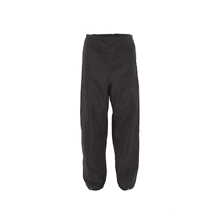 Neese Rain Pants, Nylon with Polyester Coating, Elastic Closure, Black, Size 6XL UN523-16-2-BLK-6X
