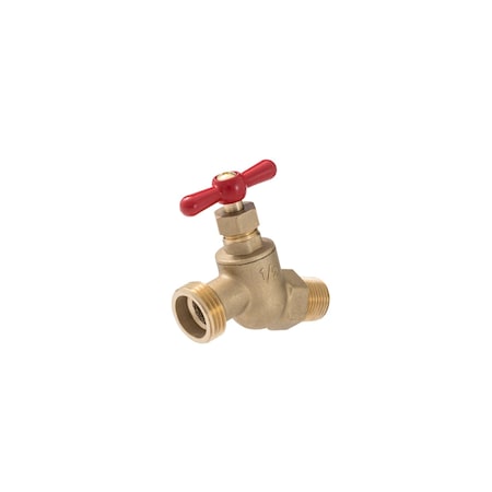 Proline Series Brass 1/2-in MIP x 3/4-in MHT No Kink Heavy-Duty Hose Bibb 102-313