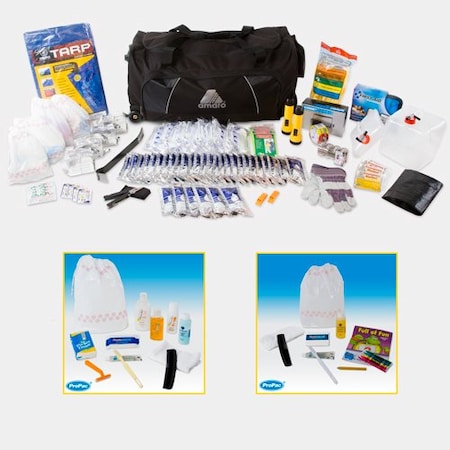 Propac Survival Kit, Nylon, Polyester 399 Components, 4 People Served K2030