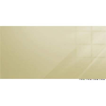 Ghent MagneticGlassboard, 3ft.Hx4ft.W, 1/4", Beig, Glass, 48", Beige ARIASM34BG