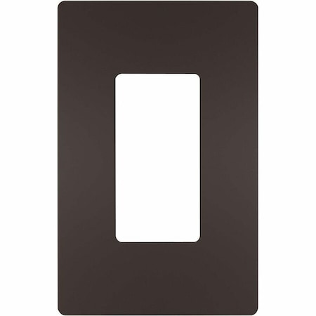 Legrand radiant Wallplate, 4.94 in L, 3.15 in W, 1 -Gang, Polycarbonate, Dark Bronze RWP26DBCC6