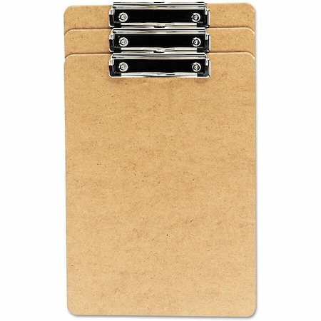 Universal Recycled Clipboard, 1/2" Capacity, Holds 8-1/2w x 14h, Brown, 3/Pack UNV05563***