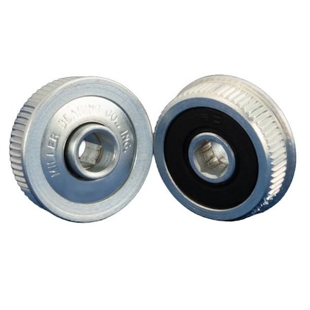 Miller Bearing Conveyor Bearing, Flanged Unground Non-Precision , Carbon Steel, 0.6875 in Bore Dia., Hex Bore FR-1125-4HDS-O