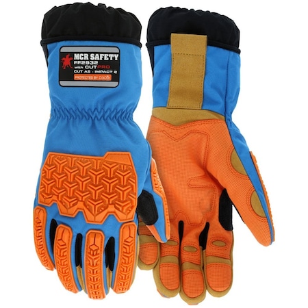 Mcr Safety Personal Protective Gloves, Large, Polyurethane Coating, Slip-On/Open Cuff FF2932L