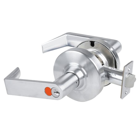 Schlage Grade 2 Office Cylindrical Lock with Field Selectable Vandlgard, Rhodes Lever, SFIC Construction Co ALX50H RHO 626