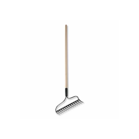 True Temper Eagle Bow Style Garden Rake, 14 in Forged Steel Blade, 48 in White Ash Handle 027-1881600