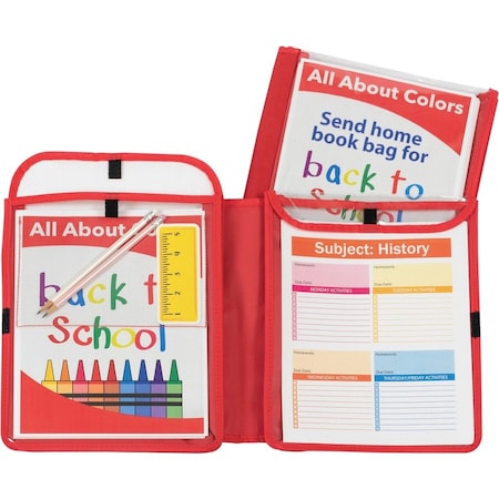 C-Line Products Homework Connector Folder, Red, PK3 33004