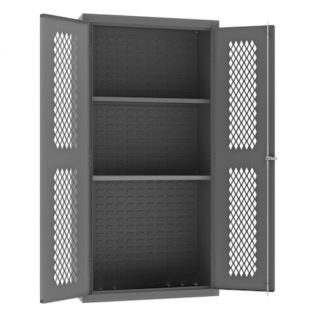 Durham Mfg Ventilated Cabinet, 2 Shelves,  EMDC-361872-2S-95