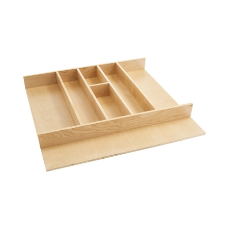 Rev-A-Shelf Drawer Insert, Maple Wood, Natural Maple, 24 in W, 2.88 in H, 22 in D 4WUT-3