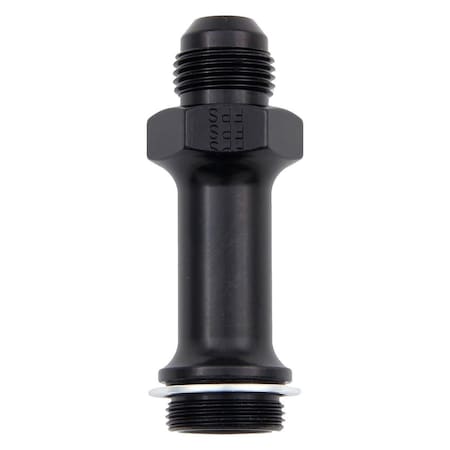 Light House Beauty 491976-BL -8 AN x 0.87 -20 in. Carburetor Adapter Fitting - Black Anodize LI3625595