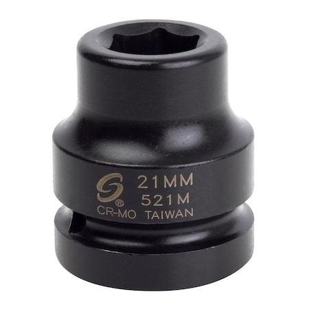 Sunex 1 in Drive 21Mm Impact Socket 521M