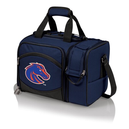 Picnic Time Family Of Brands NCAA Boise State Broncos Malibu Cooler Picnic BasketNavy Blue with Black Accents 508-23-915-704-0