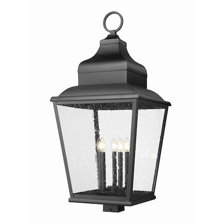 Z-Lite Raphael Sand Black 5 Light Outdoor Post Mount Fixture 5029PHXXLS-BK