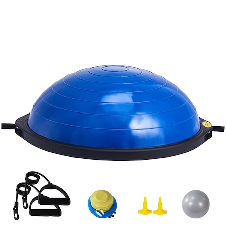 Vevor 26" Half Exercise Ball Trainer Yoga Balance Stability Ball Resistance Band AJ-20-2