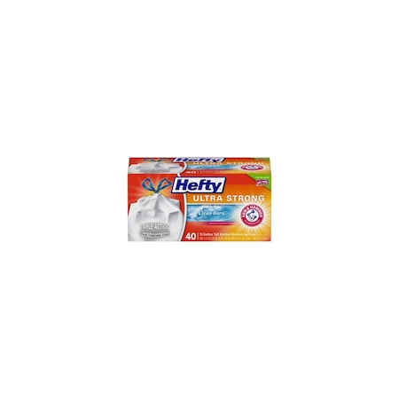 Hefty Kitchen Trash Bags Ultra Strong 13 gal Fresh Scent Drawstring White E88336