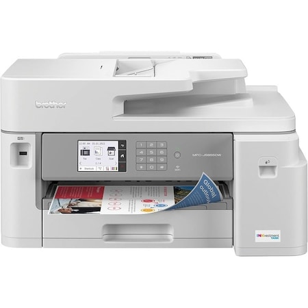 Brother MFCJ5855DW Color Inkjet Multifunction Printer, 30 ppm, Duplex, Wireless, Touchscreen MFC-J5855DW