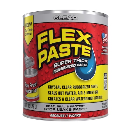 Flex Seal Flex Paste Clear Rubberized Paste 26 fl. oz. PFSCLRR32
