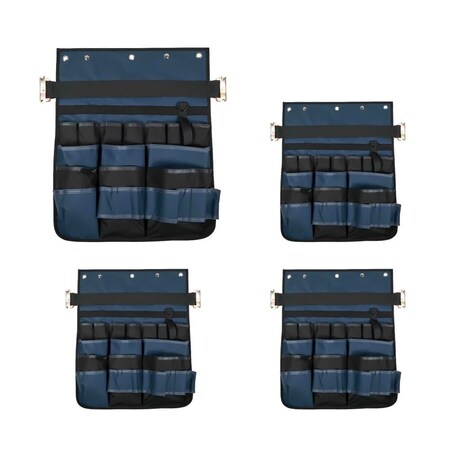 Mytee Products 4Pk E-Track Hanging Tool Organizer for Enclosed Trailer Multi Pocket Tool Holder, 4PK ETK-HTOx4