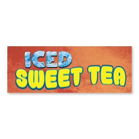 Signmission Iced Sweet Tea, 12 Inch, Decal D-12-30397