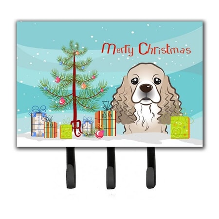 Carolines Treasures Christmas Tree and Cocker Spaniel Leash or Key Holder BB1588TH68