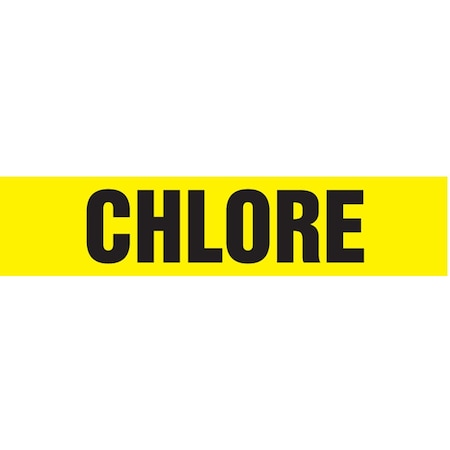 Accuform FRENCH PIPE MARKER CHLORE LANGUAGE CRPK207STB