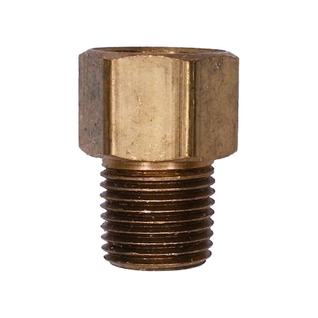 Auveco Brass Inverted Flare 1/4in To Male Pipe 1/8in Adapter, 5PK 51