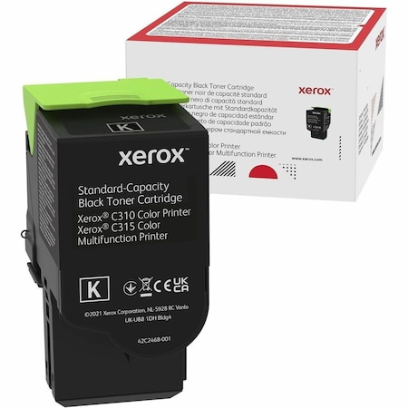 Xerox GENUINE BLACK STANDARD CAPACITY TONER CARTRIDGE, C310 COLOR PRINTER, 006R04356