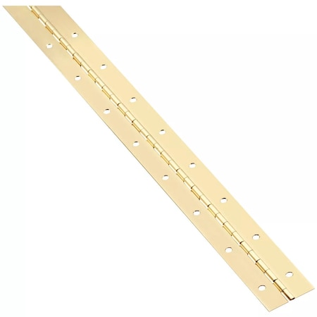 National Hardware Steel 1-1/2'' x 48'' Bright Brass Continuous Hinge N148-304