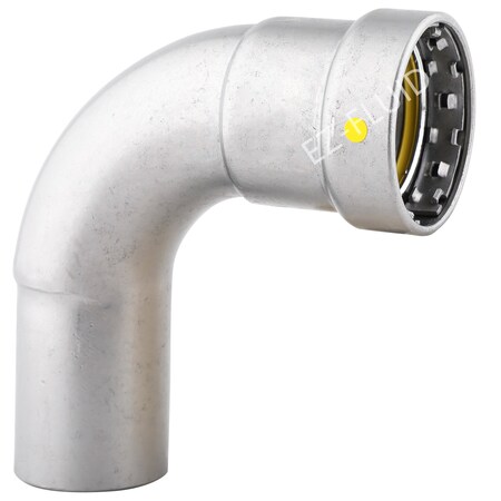 Ez-Fluid 1-1/2 Press X FTG Carbon Steel Mega Press G Type PRESS 90Deg STREET ELBOW HNBR EZPGE68