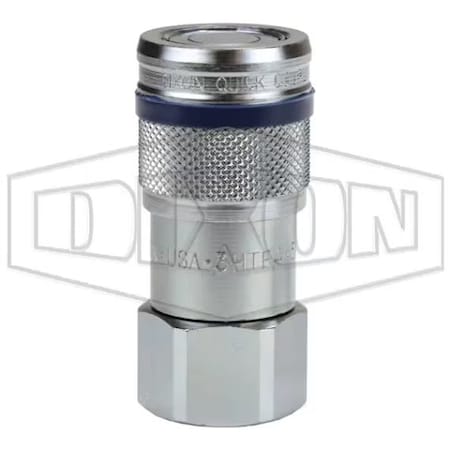 Dixon 3/8 ISO16028 COUP, 3/8 F-NPTF STEEL EPDM P-3HTF3