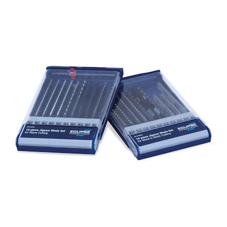Eclipse Tools 10 pc Jigsaw Blade Set for Wood Cutting EPT-W10