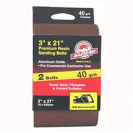 Gator Finishing 3148 Aluminium Oxide Belt 3 x 21 In. 40 Grit 3908035