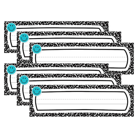 Teacher Created Resources Cool for School Flat Name Plates, 216PK 9319