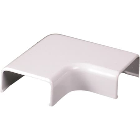 Wiremold Flat Elbow Fitting, Ivory, PVC 2811