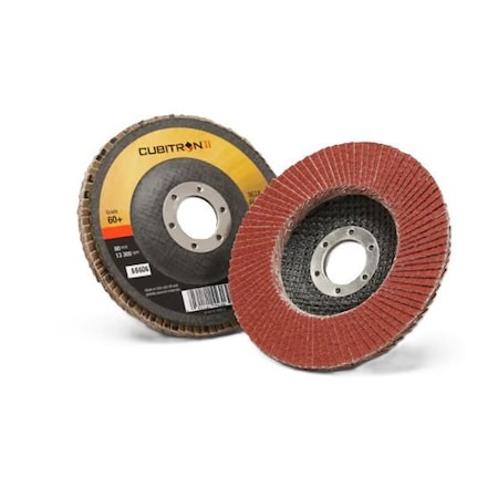 3M Cubitron Ii Flap Disc 967A 60+, T27 4.5" X 7/8", 10PK 60440273419
